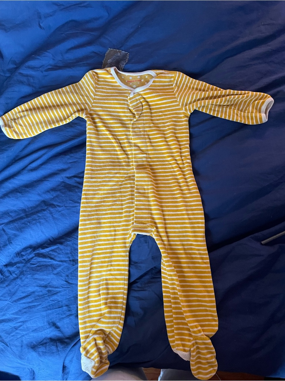 Magnetic Me Fuzzy Velour Footie Pajamas
